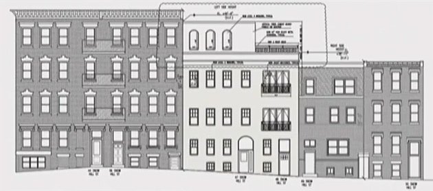 Rendering of proposed fourth-floor addition