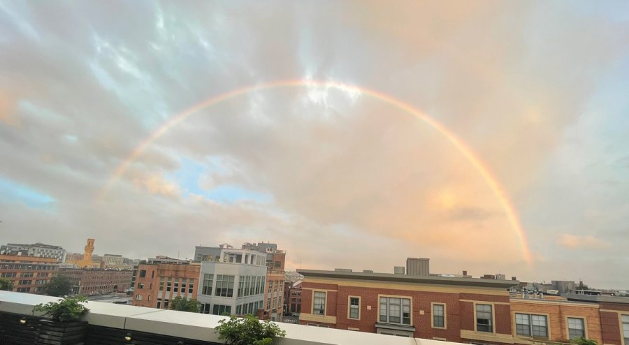 Rainbow over the South End