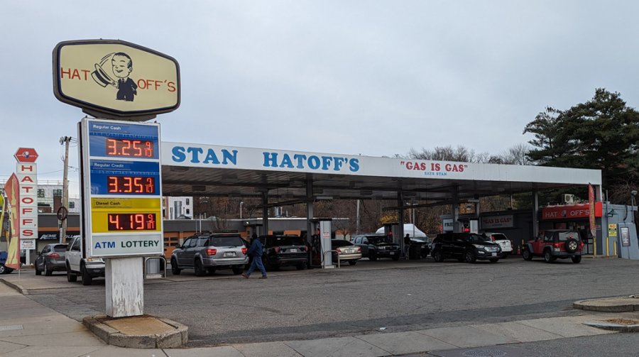 Hatoff's Gas on Washington Street in Jamaica Plain