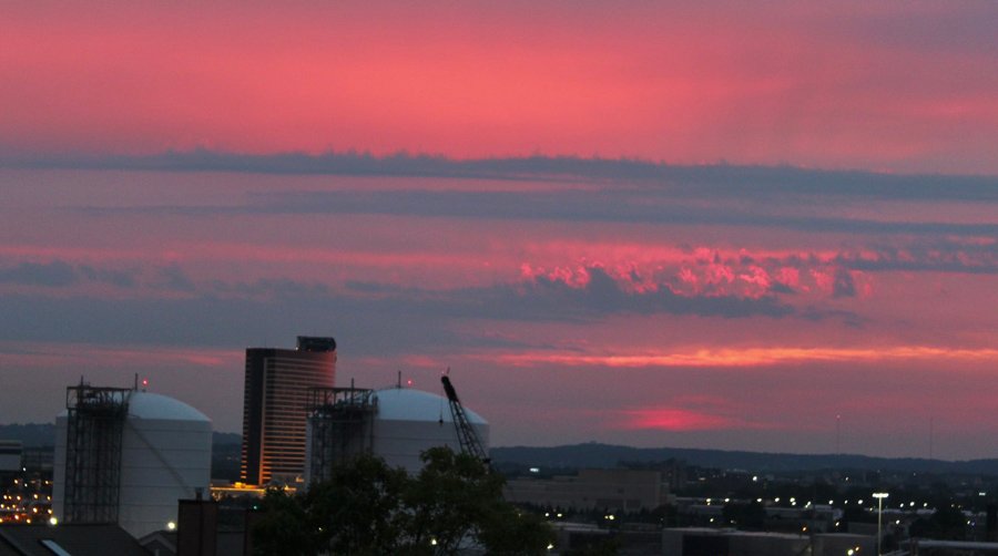 Sunset over Chelsea and Everett