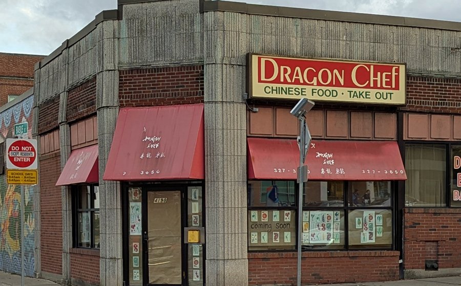 Dragon Chef windows papered over for new place to open