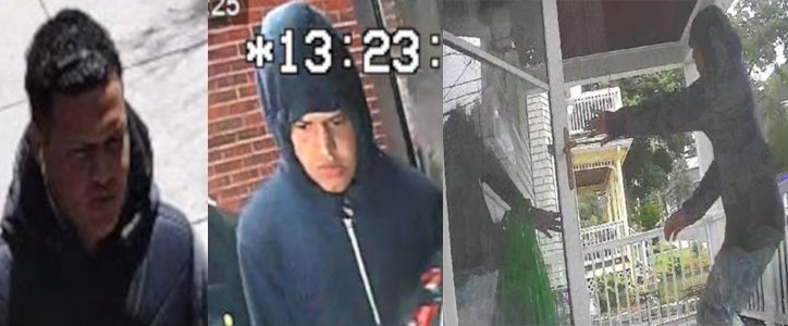 Three photos of man wanted for gold-chain robberies