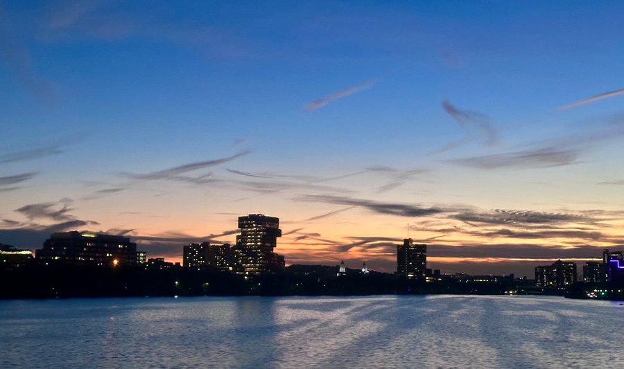 Sunset from the Mass Ave. bridge