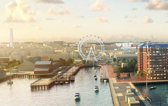 Proposed Ferris wheel at the Charlestown Navy Yard