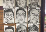 Drawings of Boston Latin School seniors