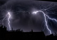 Lightning over Boston