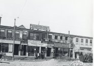 Street scene including a Western Union telegraph office in old Boston