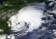 Hermine as seen from a satellite
