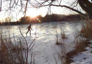 Skater on the Charles River