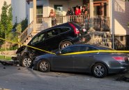 Three-car crash on Humboldt Avenue