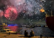 Harbor fireworks