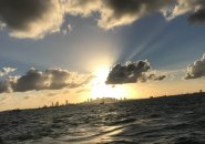 Boston from the water on the way to Quincy