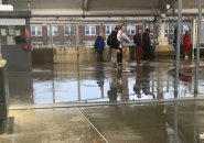 Forest Hills upper busway with lots of water