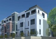 Architect's rendering of West Roxbury apartments