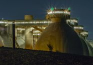 Digester tanks at Deer Island