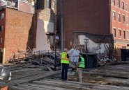 Building gone on North Street in the North End