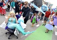 Mermaids on parade in Cambridge