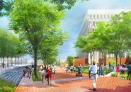 Rendering of new City Hall Plaza