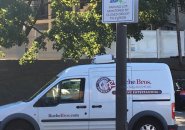 Roche Bros. delivery truck at Star Market in West Roxbury