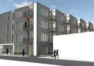 Architect's rendering of Roslindale building