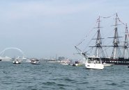 USS Constitution in Boston Harbor