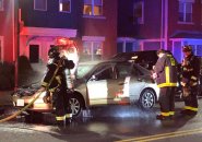 Car was on fire in South Boston; firefighters put it out