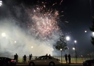 Fireworks at Healey Field in Roslindale