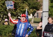 Yelling Trump supporter