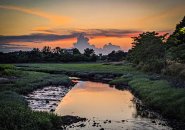 Sunset over Mill Creek in Chelsea