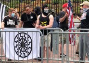 Nazis in front of the Massachusetts State House