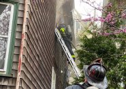 Firefighters at Boylston Street fire