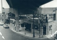 Old block under expressway