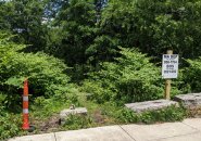 Entrance to Roslindale Wetlands on Coniston Road