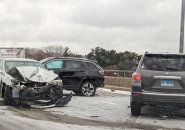 Part of a six-car crash on the turnpike near 128.