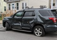 Ruined SUV on Litchfield Street