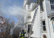 Firefighters at Sunnyside Street fire