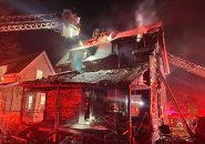 Burned house at 108 Woodrow Ave.