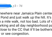 Reddit golf comment urging US Open fans to park in Jamaica Plain