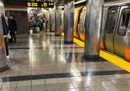 Shiny floor at Haymarket