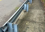 Guardrail along Fort Avenue