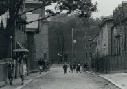 Street scene in old Boston