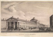 Quincy Market in 1828 or 1829