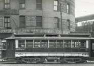 Old trolley in old Boston