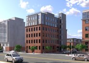 Rendering of renovated 615 Albany St.