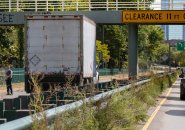 Backwards moved the truck on Storrow Drive