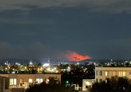 Brush fire south of the Great Blue Hill