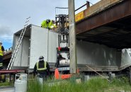 18-wheeler stuck on Storrow Drive