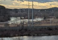 Long ditch floods into marshland
