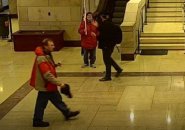 Fisher walking through the Capitol