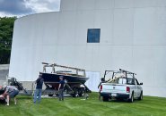 JFK's Victura being unloaded at the JFK Library